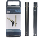 C02 One Pair Condenser Small-Diaphragm Suspension Pencil Shockproof Clip Microphone Piano Mic Pencil Type Record c02 Instrument