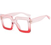 Trend Glasses Frame Square Large Frame Simple Flat Light Mirror Anti-blue Light Ins Concave Shape Glasses Frame Woman