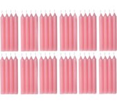 COM-FORT HOUSE- Vela de mesa Rosa - Pack velas - Velas Decorativas Sin Perfume - Velas para tu Hogar