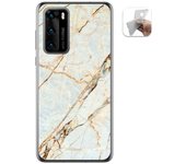 Tumundosmartphone Funda Gel Tpu para Huawei P40 diseño Mármol 13 Dibujos