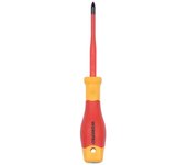 Destornillador Electricista Pozidriv Aislado VDE PZ2x100mm Workpro 21123