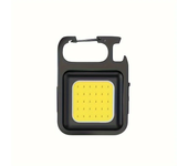 1PC Mini Magnetic COB Keychain Rechargeable Flashlight Portable Folding Work Lamp For Indoor Outdoor Sports And Camping Lighting