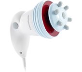 InnovaGoods® Masajeador anticelulítico vibratorio con infrarrojos 5 en 1, Efecto termoactivo potenciador con 5 cabezales intercambiables, Intensidad regulable.