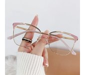 Trendy Office Anti Blue Light Glasses Women Fashion Retro Cat Eye Optical Eyeglasses Blue Rays Blocking Eye Protection Eyewear