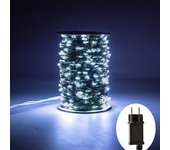 More LED Green Wire Garland String Fairy Lights Christmas Tree Decoration For Home Outdoor Waterproof Mini LED Party Wedding