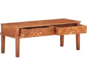 vidaXL Mueble para TV de madera maciza de acacia 110x40x41 cm, Mueble de Salon, Mueble TV, Mueble TV salon, Mesa de TV, Mueble tele