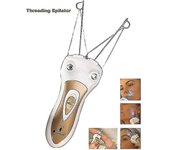 Depiladora facial Eléctrica, máquina de depilación with Hilo de Algodón, afeitadora recargable