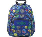 Mochila Totto España Escolar Pequeña Azul Tello - Tempera