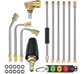 Pressure Washer Extension Wand Set Outdoor Car Wash Accessories Spear Car Wash Nozzle Quick Connect Tool Karcher Parkside Lavor
