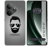 Tumundosmartphone Funda Silicona para Realme GT 6 / GT 6T 5G diseño Barba Dibujos