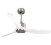 Ventilador de techo Reversible Termostato Wifi Motor DC Techos Inclinados Mando a Distancia Adaptador 2/3 Aspas Hypersilence Memoria