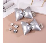 Multiple Colors Bow Shoe Accessories Fashion Elegant Shoe Charms For All-match Vintage Shoe Buckle Decorations Cute Bowtie