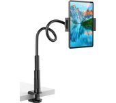 Mobile Phone Gooseneck Arm Holder Stand For iPhone Samsung Xiaomi IPad Pro Air Mini 11 Kindle Clamp on Table Bed Tablet Mount