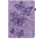 Luxury Business Flip Flower Texture Leather Tablet Case for Samsung TabA9 A9 Plus Solid Color Skin Feel Shockproof Protect Cover