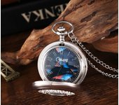 12 Types New Fashion Silver Starry Sky Hollow Retro Pocket Watch Creative Gift Necklace Clock Chain Watches Birthday Gifts