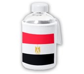 MERCHANDMANIA BIDON CRISTAL CON FUNDA SOFT SHELL bandera egipto pais gobierno egipcio tapon seguridad botella