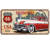 Vintage USA Route 66 Illinois Plate State Number Plate Brand Decorative Metal Sign Garage Club Man Cave Wall Industrial Decor