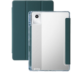 Tablet Case for Lenovo Tab M11 Case with Pen Holder Tri-fold PU Smart Leather Acrylic Back Protection Cover for Xiaoxin Pad 2024