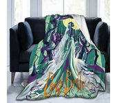 Horror Corpse Bride Blanket Soft Warm Throw Blanket for Bed Sofa Queen Size Halloween Decor Scary Movie Blanket Birthday Gifts