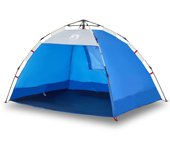 vidaXL Tienda de playa 2 personas impermeable apertura rápida azul