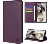 Wallet Skin friendly Card Slot Magnetic Flip Leather Case For Samsung Galaxy S25 Edge S24 FE S23 Ultra S22 S21 S20 S10Plus Cover
