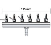 4/6/10 Ways Stainless Steel Air Flow Splitter Distributor Pump Valves For Aquarium
