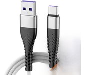 100W USB To Type C Super Fast Charging Cable For Samsung Huawei Xiaomi Mobile Phone Charger Cable 0.25m 1m 2m 3m Nylon Data Cord