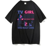 Trend Tv Girl Lovers Rock Song Print T-shirt Men Women Cotton Hip Hop Oversized Tshirt Short Sleeve T Shirt Streetwear Tops Tee