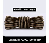1 Pair Round Shoelaces Martin Boots Shoe Laces Striped Double Color Apply to High Gang Casual Shoes Cotton Shoelace 18 Colors