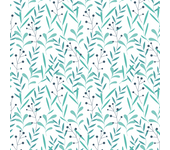 Papel Pintado Floral Verde Menta
