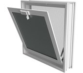 Ventana de Ventilación con Mosquitera Incorporada Cenemar - 38x38x8 - Adecuada para Paredes de Bloques de Vidrio y Tradicionales