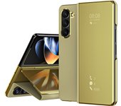 Flip Mirror Case for Samsung Galaxy Z Fold 6 5 4 3 2 1 Protective Cover Smart View Kickstand Shell Capa