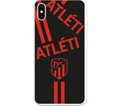 Funda original compatible con iPhone XS Max - ATM Fondo Negro Escudo Monocromo 20-21