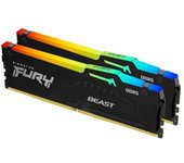 Kingston fury beast rgb memoria ram ddr5 6000mt/s 32gb (2x16gb) cl30 dimm