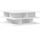 vidaXL Mesa de centro madera de ingeniería 70x70x29 cm Blanco, Negro, Roble Sonoma Mesita de Salón o Comedor o Auxiliar Mesa de Café Meuble Salón