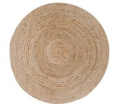 Alfombra Redonda Bombay, Yute, Marron, 120x120x1 cm