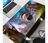 Gaming Mouse Pad League of Legends Teemo Computer Mousepad 90x40 Playmat Natural Rubber Office Carpet Computer Mice Pad For LOL