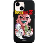 Funda original compatible con iPhone 13 Mini Negro con un diseño de Dragon Ball Z Freeza Cell y Buu