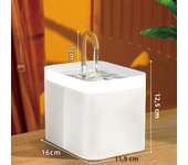 Ultra-Quiet Cat Water Fountain Filter Smart Automatic Pet Dog Water Dispenser&Burnout Prevention Pump1.5L Recirculate Filtrin