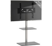 Soporte de TV Estantería de aluminio Cristal de televisión Estantería Alani Soporte de TV Estantería de aluminio Cristal de televisión Estantería Alani