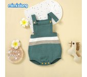 Monos para Bebés, ropa de Primavera y Primavera, conjuntos de Monos de Puno sin Mangas para niños pequeños de 0 a 18 meses