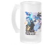 MERCHANDMANIA JARRA CERVEZA CRISTAL Yozakura-san Chi no Daisakusen serie anime esmerilada esmerilado 500ml