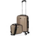 Itaca - Maletas De Viaje Cabina. Maleta Cabina 55X40x20 - Maletas De Cabina Con 4 Ruedas - Maletas De Viaje Pequeñas Ligeras. Trolley Cabina Equipaje De Mano. Maleta Cabina T71550B