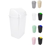 JARDIN202 - Cubo de Basura con Tapadera Basculante - 30/50 Litros - Ideal para Hogar y Oficina