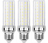 Bombillas LED de Maíz de 20 W, Ahorro de Energía, Blanco Neutro 4000 K, 3 Piezas