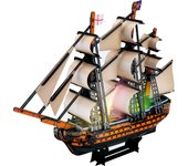 DAM. Puzle 3D buque HSM VISTORY con luces LED. 55,5*11,8*41,5 cms, 163 piezas. 55x12x41cm.