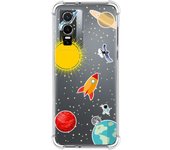 Funda Silicona Antigolpes para Vivo Y76 5G diseño Espacio Dibujos