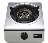 Orbegozo FO 1700 - Hornillo de Gas, Gas Butano o Propano, Encendido Piezoeléctrico, 1 Quemador de Triple Corona 4,3 KW - Acero Inoxidable, Uso Exterior, Pies Antideslizantes. Ideal para Cocinar en el Campo. Portátil