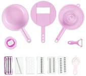 Juego de 12 herramientas para cortar verduras, rallador de cocina multifuncional para cortar, picar y moler frutas y verduras
