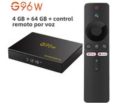 Andriod13 Smart TV Box 4K Ultra HD Google Assistant Amlogic S905W2 Quad core Streaming Media Player 4GB64GB Netflix Youtube G96W
